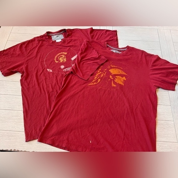 2 Nike USC Vintage worn in just right, very soft short sleeve tees. Both size XL - Picture 1 of 11